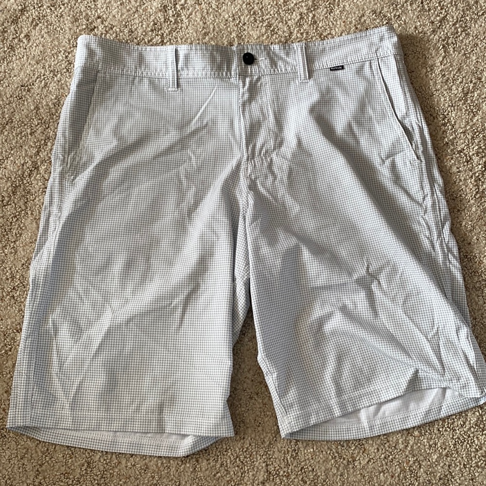 Hurley Phantom Gray and White Shorts